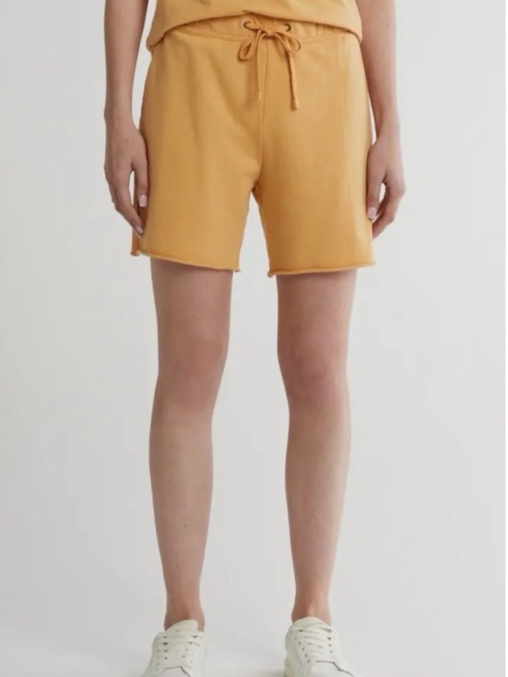 NWOT James Perse French Terry Shorts in Mustard (Size 1 = Small)